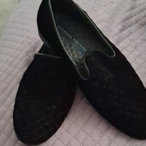 Giorgio Brutini Quilted Black Loafers